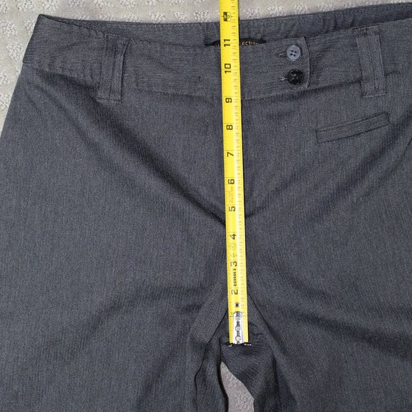 Dalia Collection Size 8 Grey High Rise Straight Leg Slacks - Picture 4 of 5